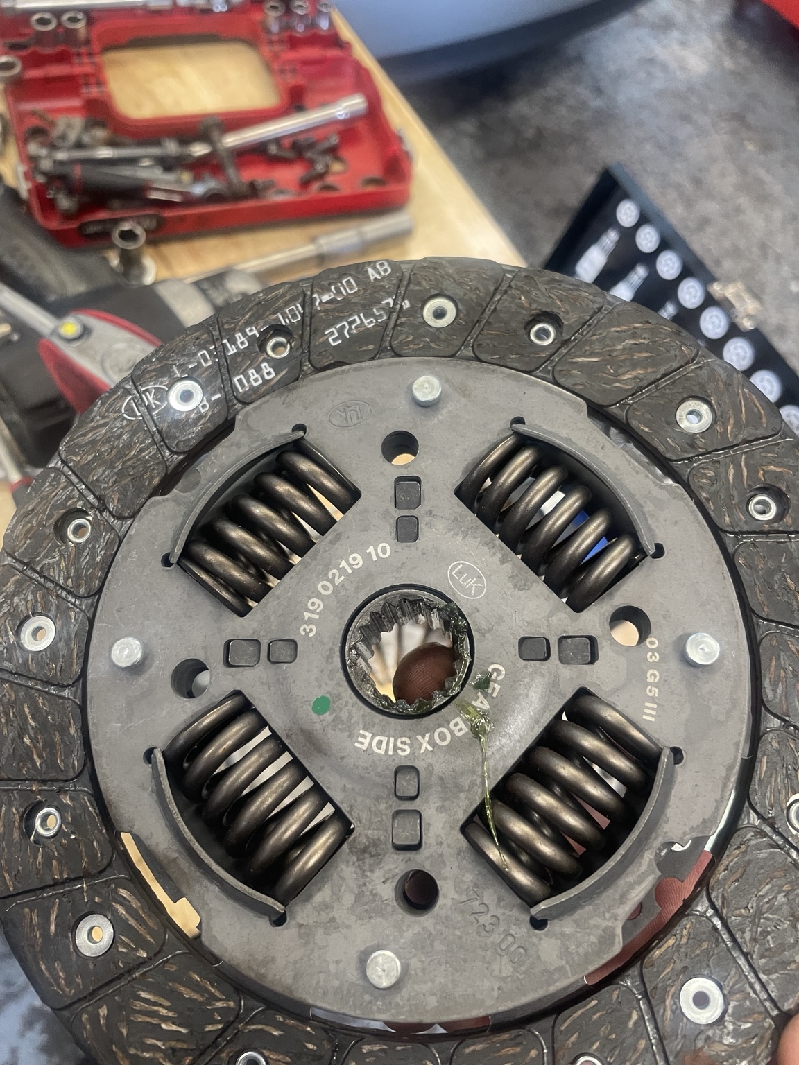 Contrôle d’un disque d’embrayage