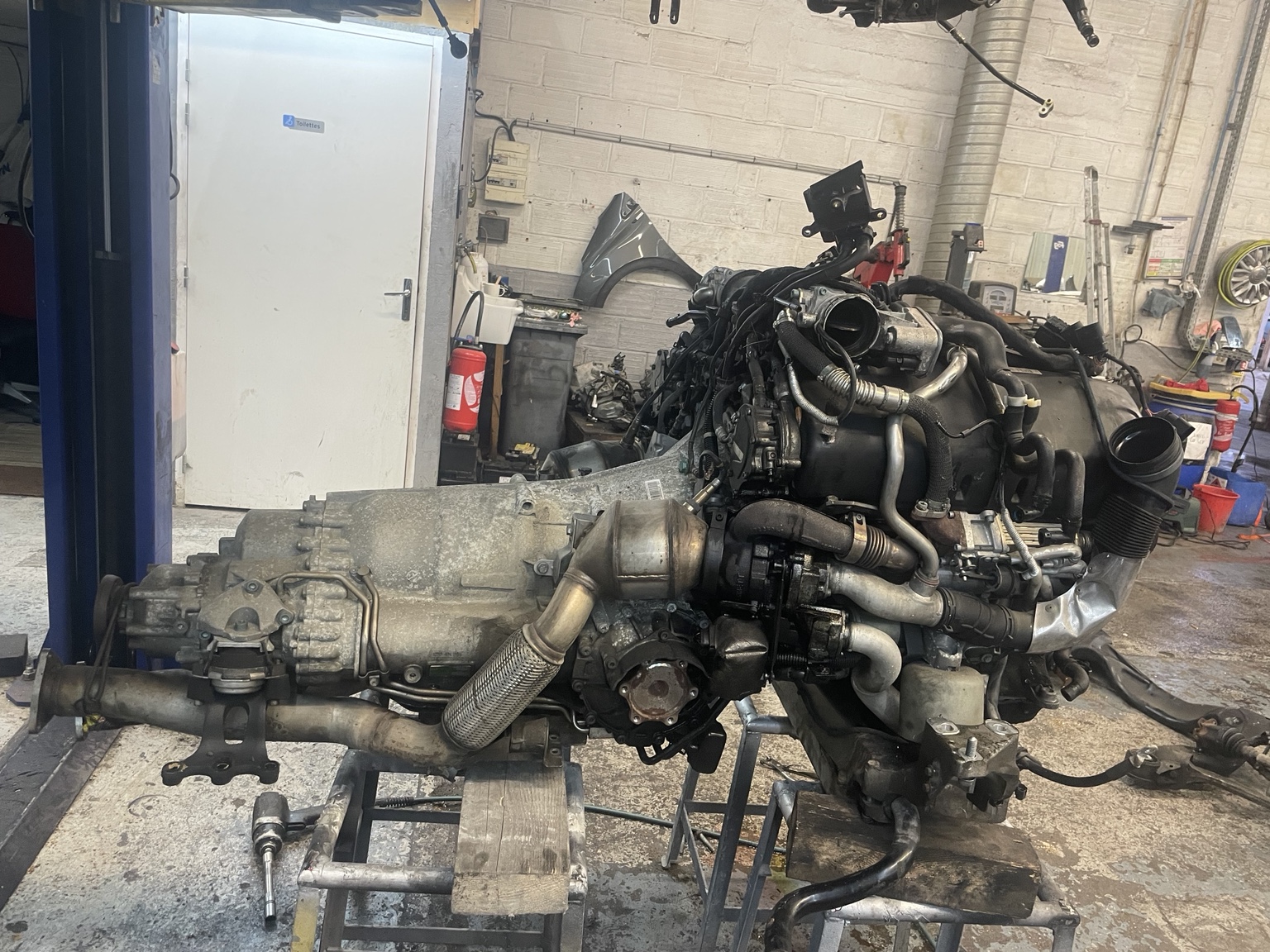 Groupe motopropulseur déposé